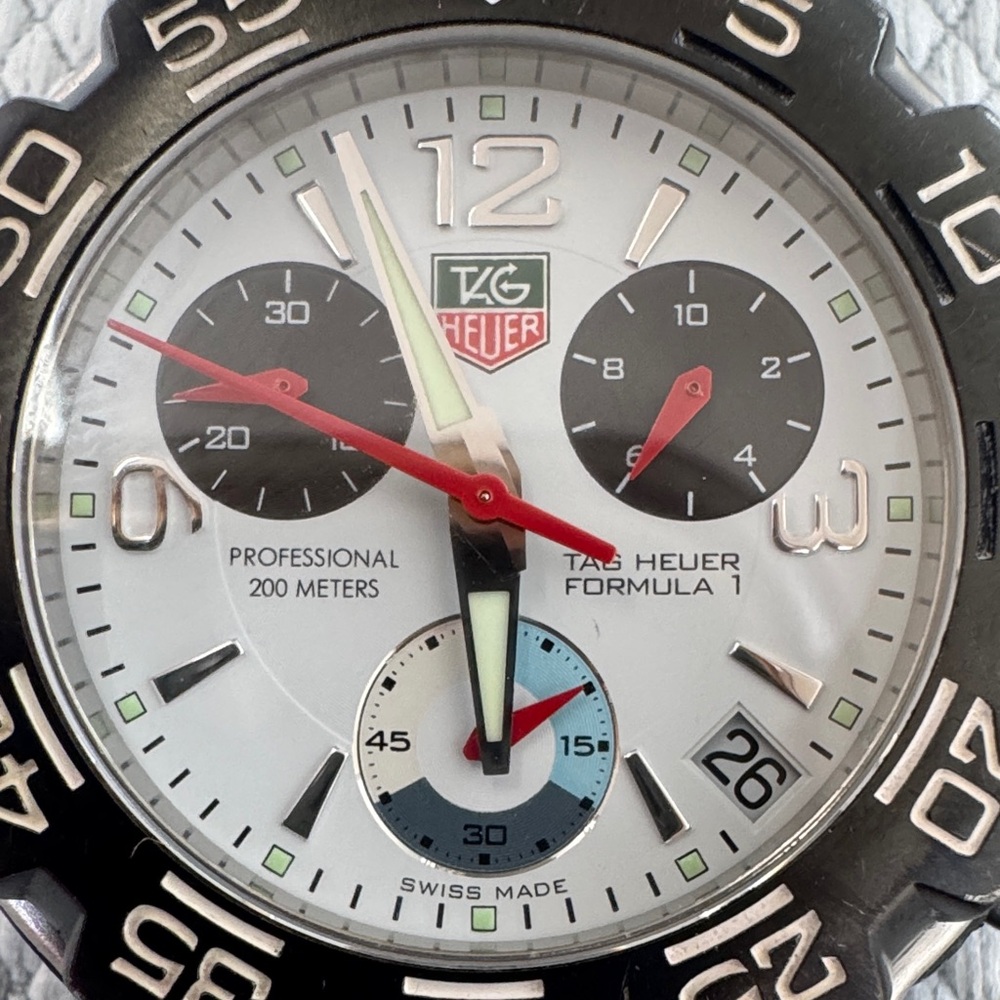 Tag Heuer Stainless Steel Silver Chronograph Watch - Picture 3 of 8